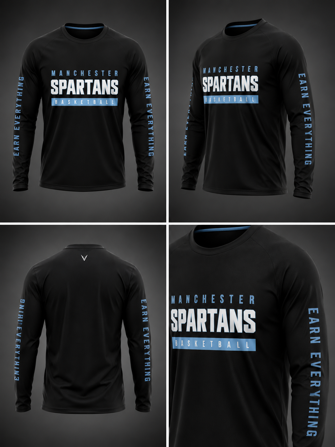Manchester Spartans Warm Up Top - Image 2